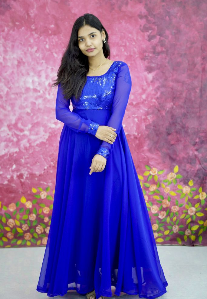 Blue Radiance Party Wear Gown