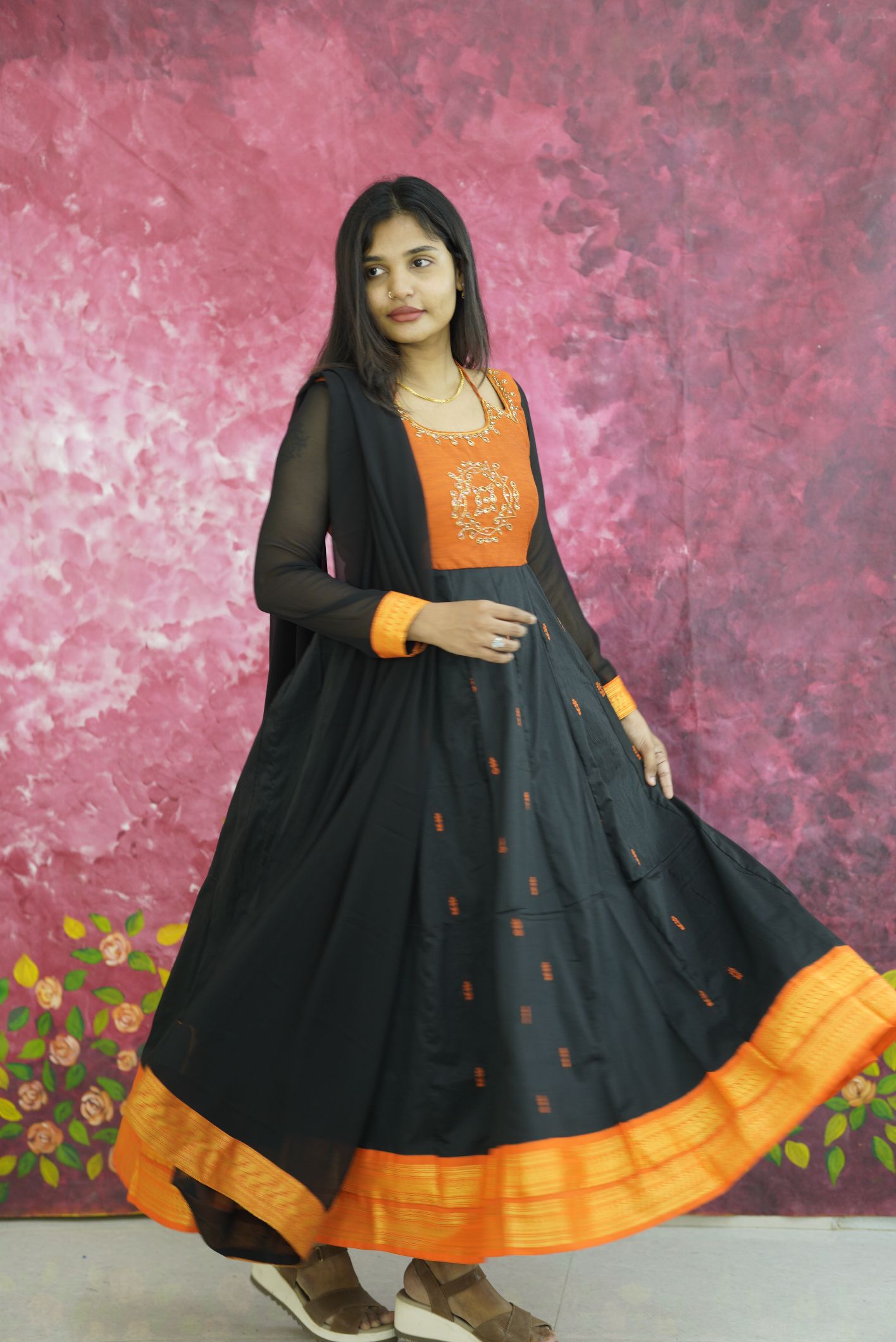 Kalyani cotton anarkali