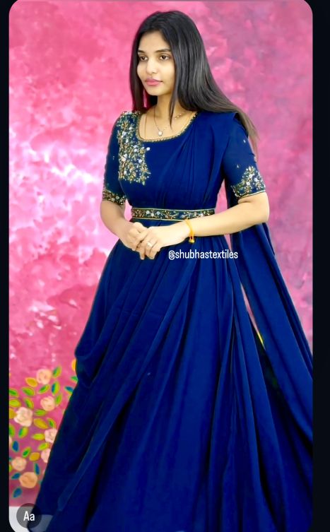 Navy Blue Gown