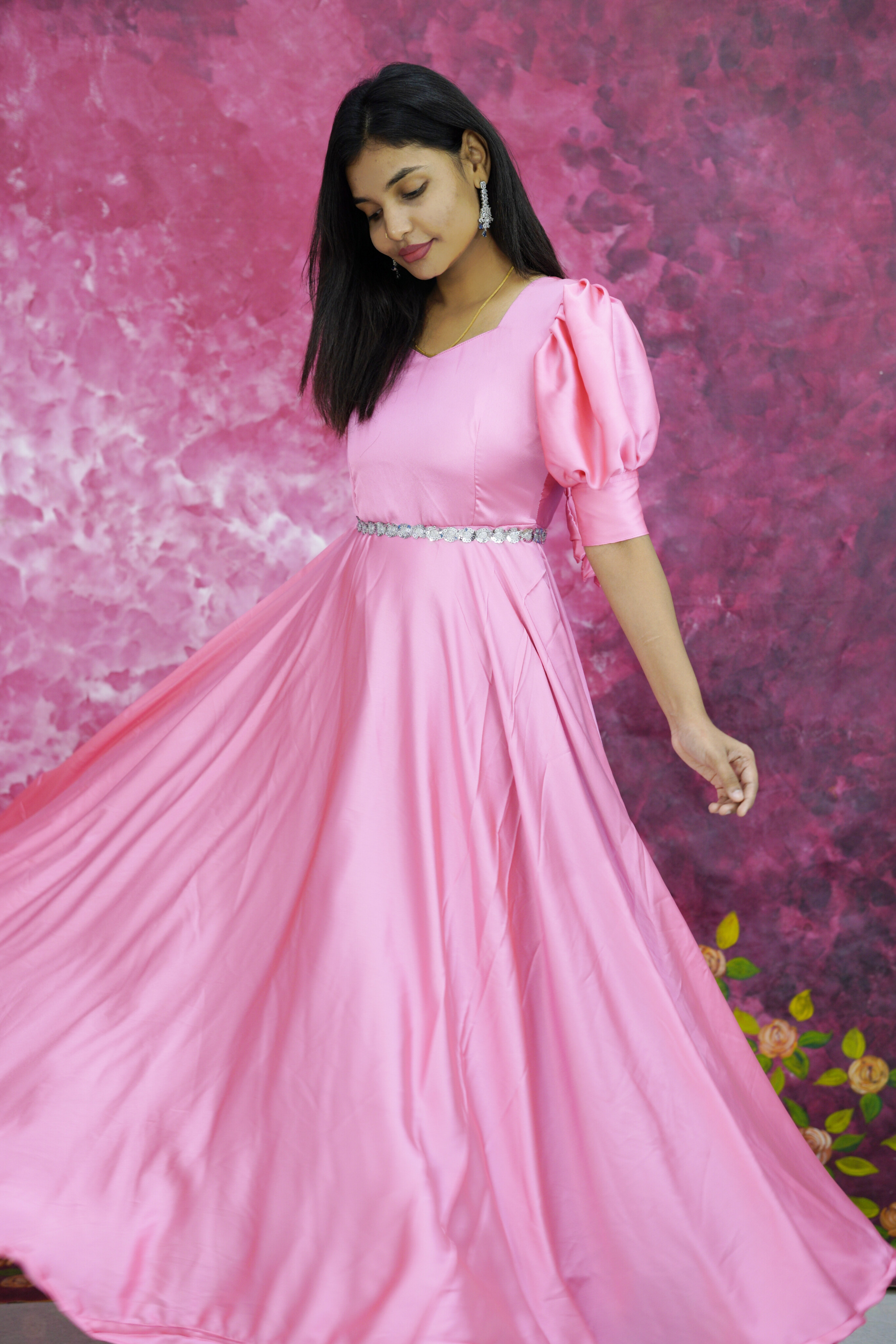 Satin Anarkali