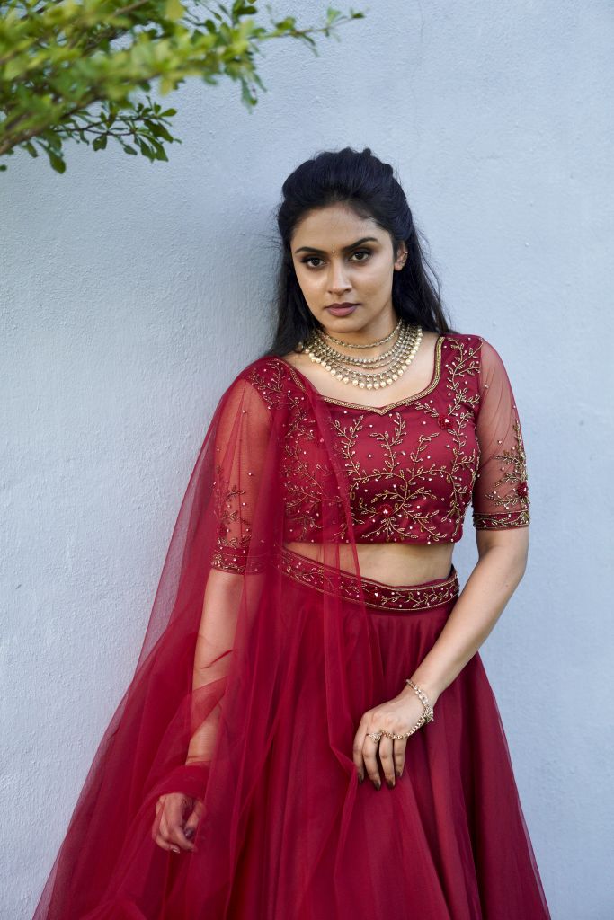 Maroon Royale Lehenga
