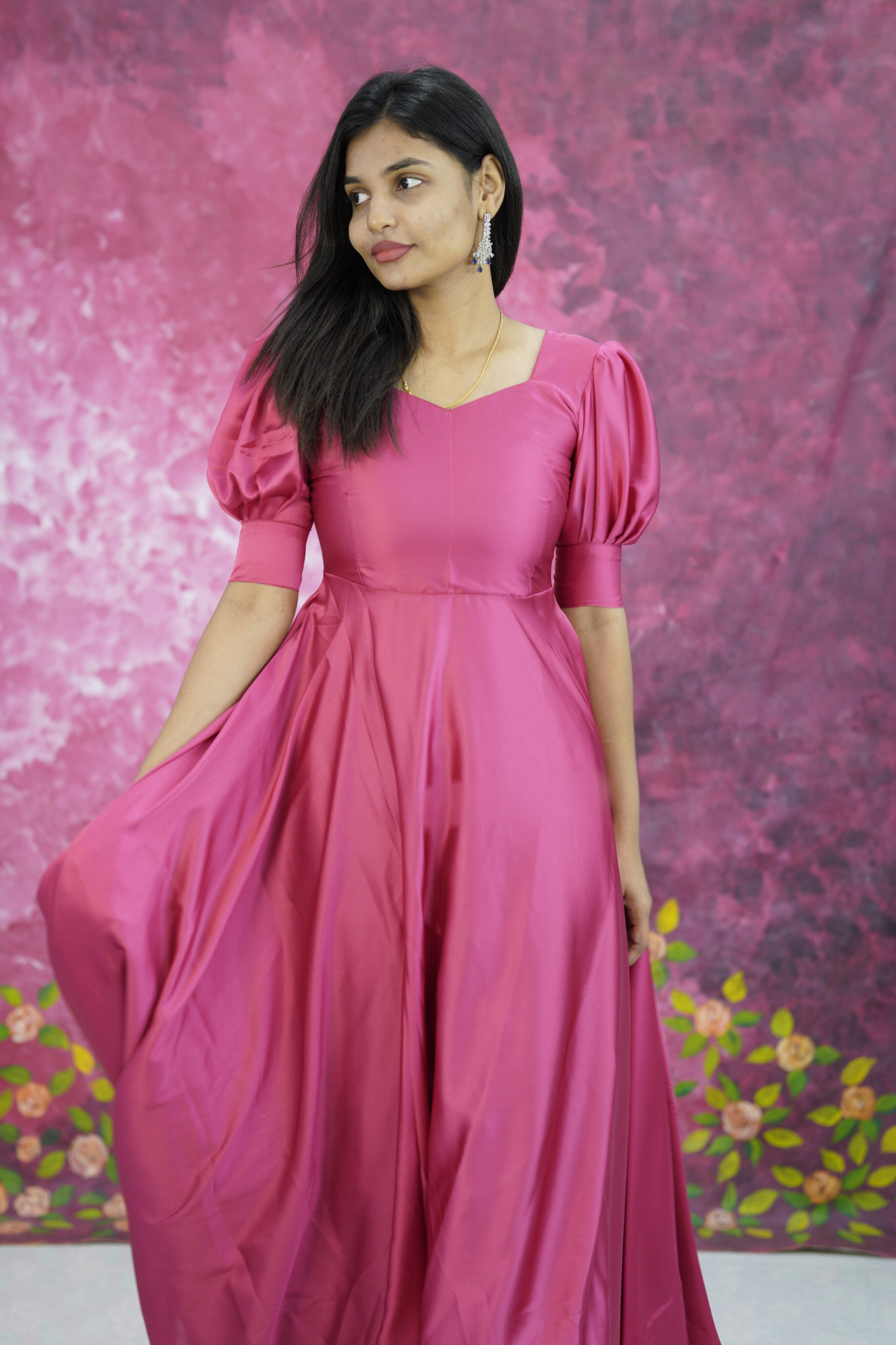 Satin Anarkali